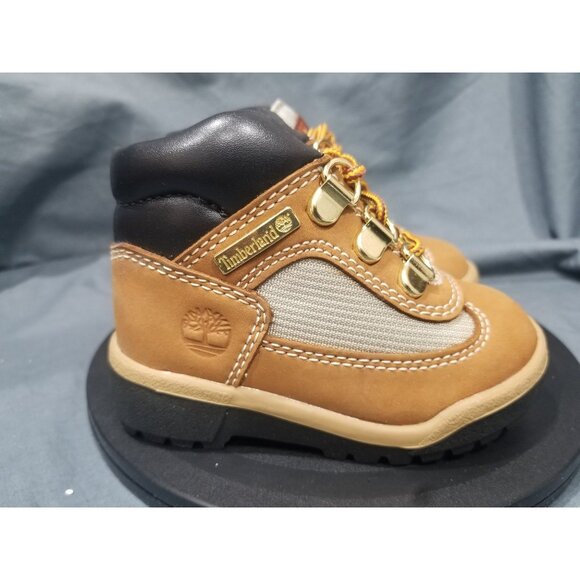Timberland Toddler Field Boot Mid Wheat Nubuck Premium Black Size 5 NEW NO BOX - Picture 7 of 9